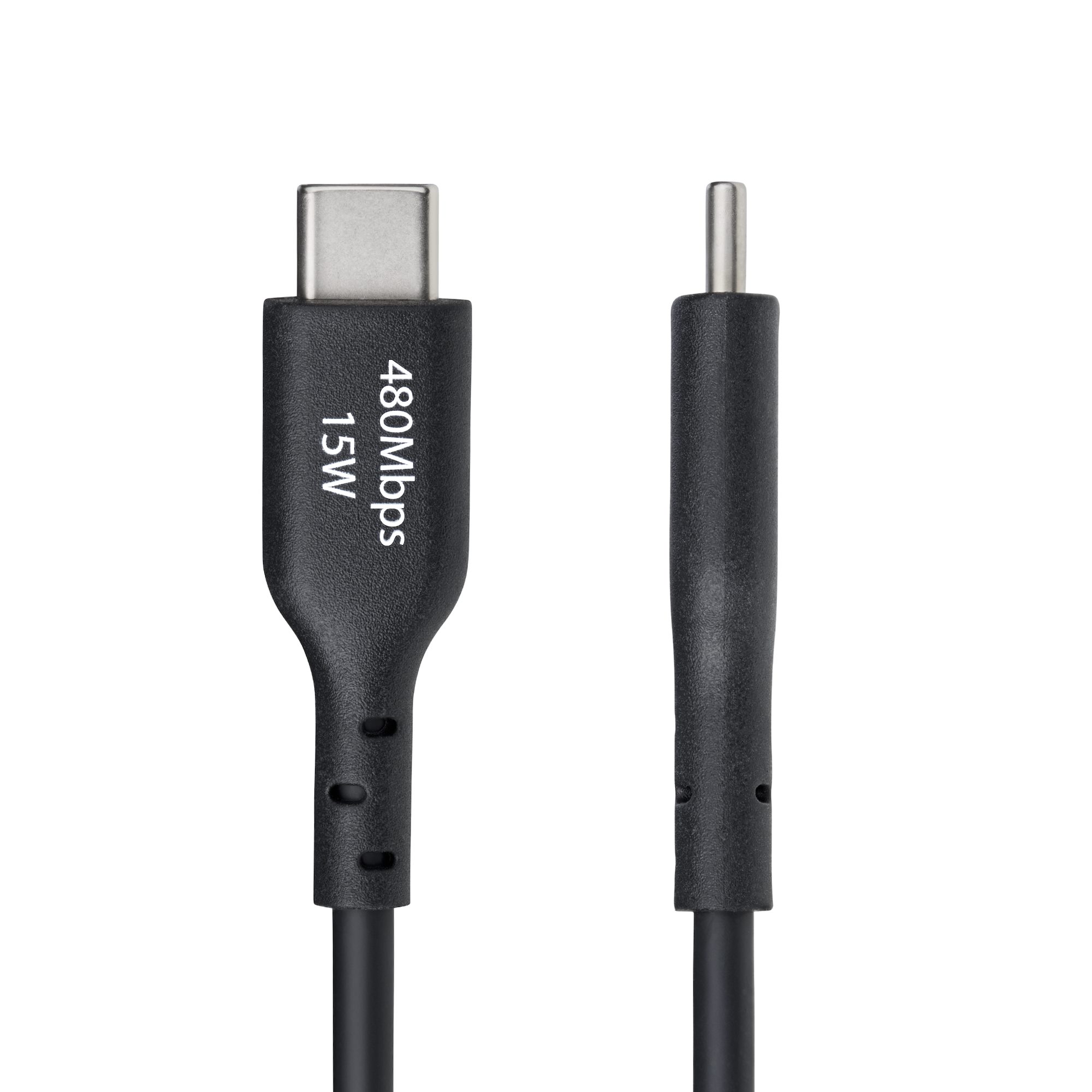 1M USB-A TO USB-C CABLE BLACK CORD USB 2.0 DATA TRANSFER