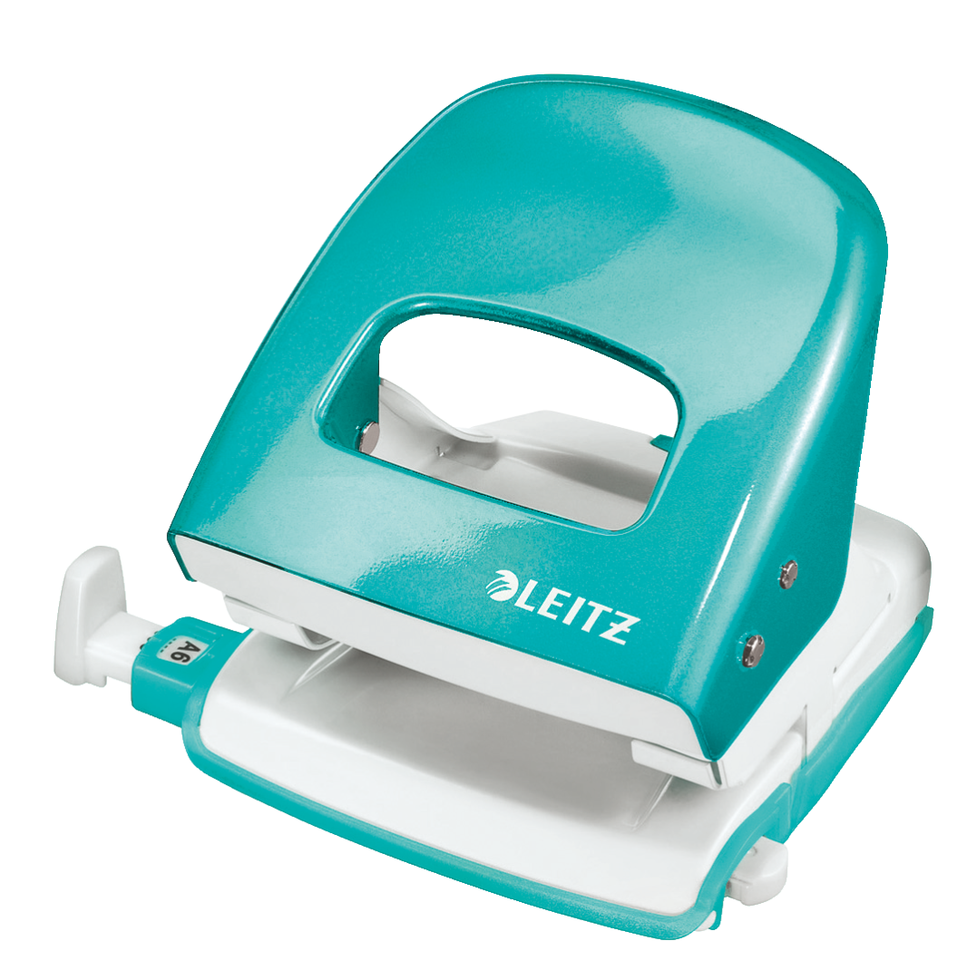 LEITZ Locher NeXXt 5008 WOW eisblau-metallic, 1 St.