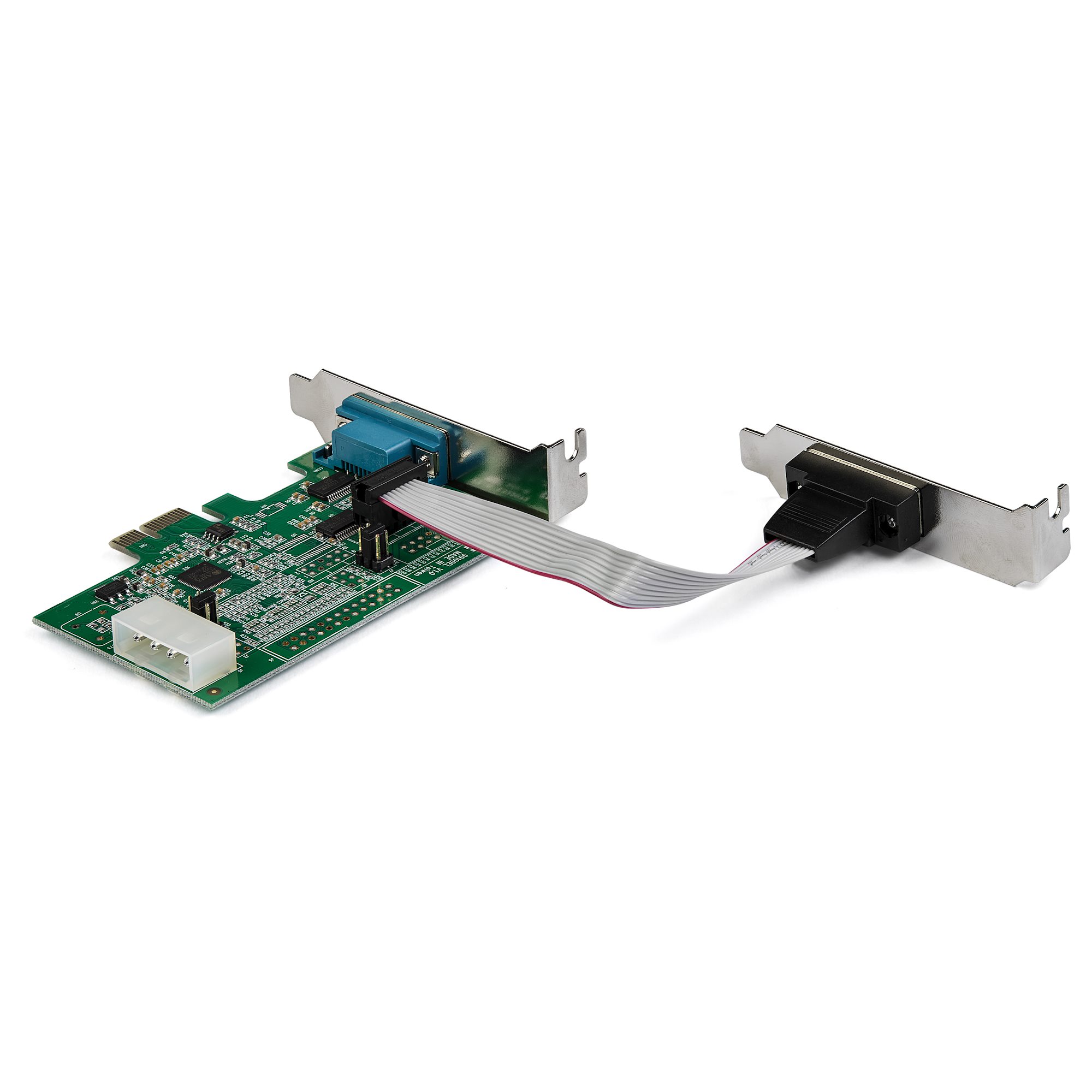 STARTECH.COM 2 Port Serielle Schnittstellenkarte PCIe mit 16950 UART - Serial Adapter - 921,4 Kbps - Windows und Linux