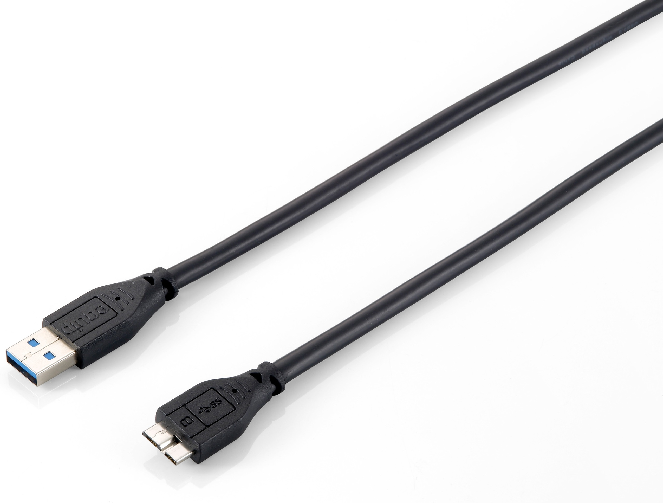 Equip Kabel USB-A3.0->Micro-B St/St 1.80m schwarz Polybeutel