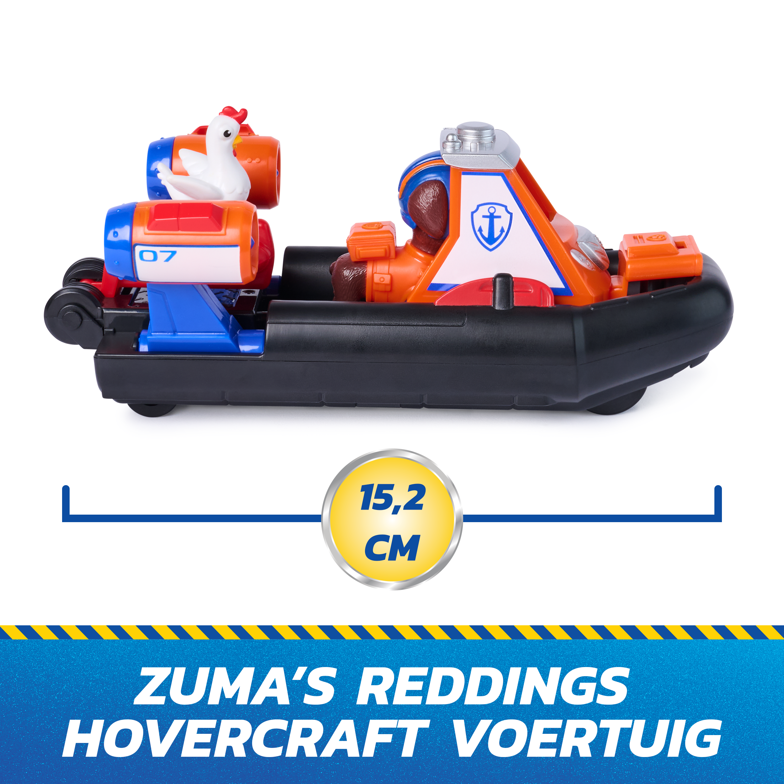 PAW Patrol - Search & Rescue: Zumas Rettungs-Hovercraft mit 2 Figuren, Spielfahrzeug