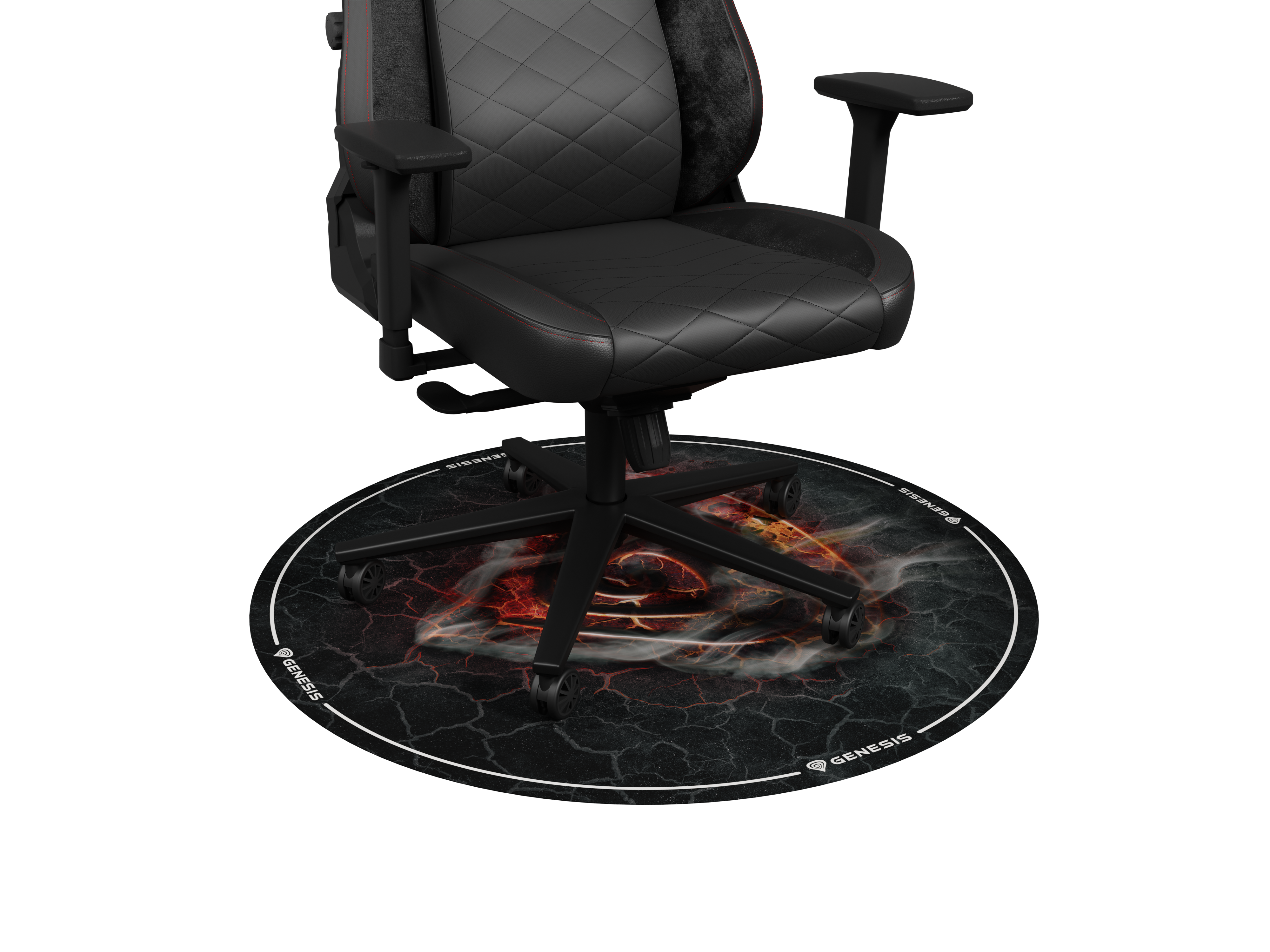 Genesis Bodenschutzmatte TELLUR 400 ROUND LAVA (1,0m)