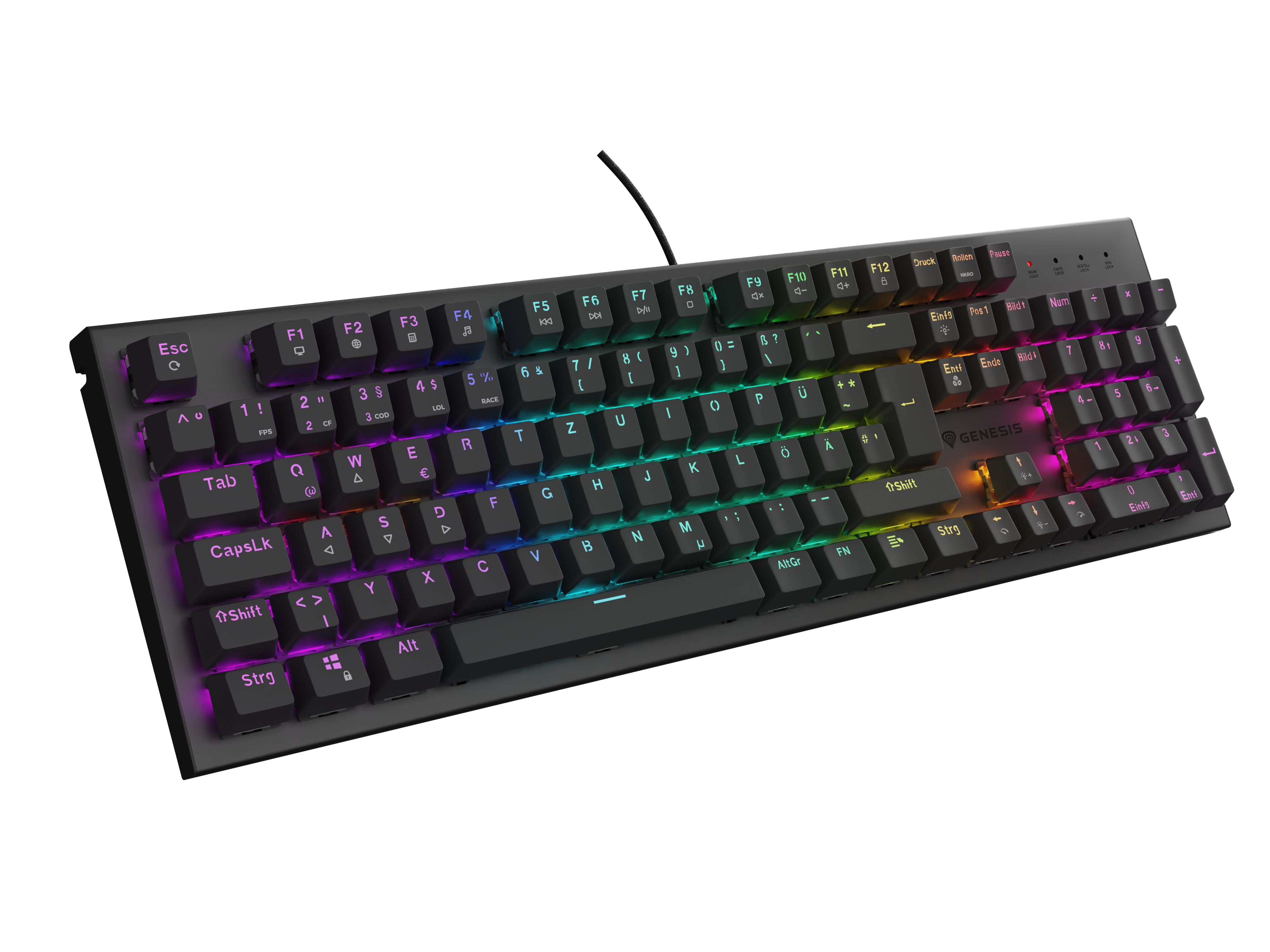 Genesis Gaming Tastatur THOR 303 brown kabelgeb. (DE)