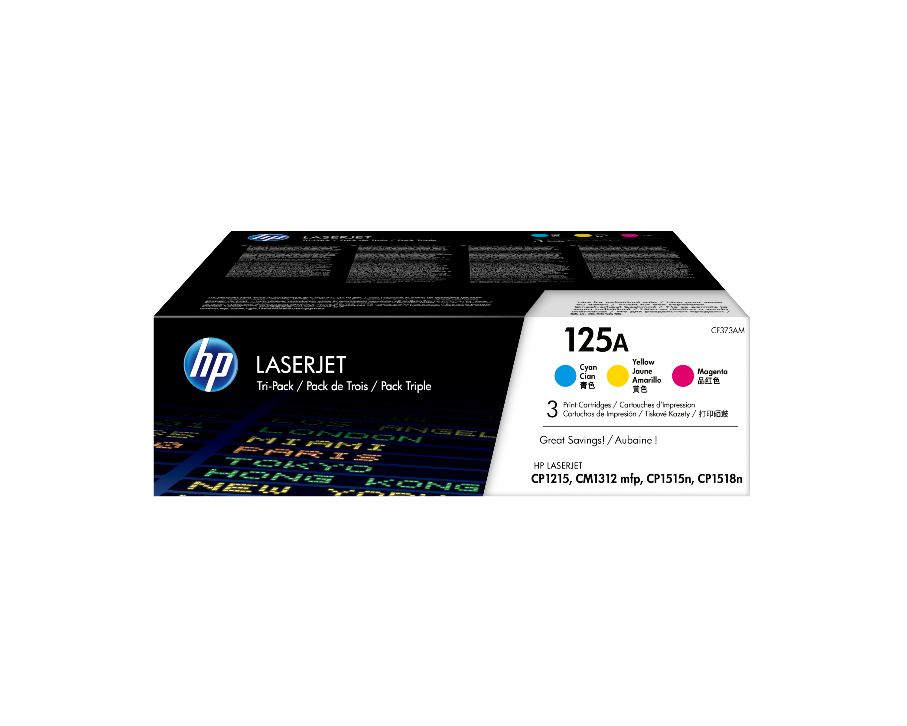 HP 125A (CF373AM) cyan, magenta, gelb Tonerkartuschen, 3er-Set