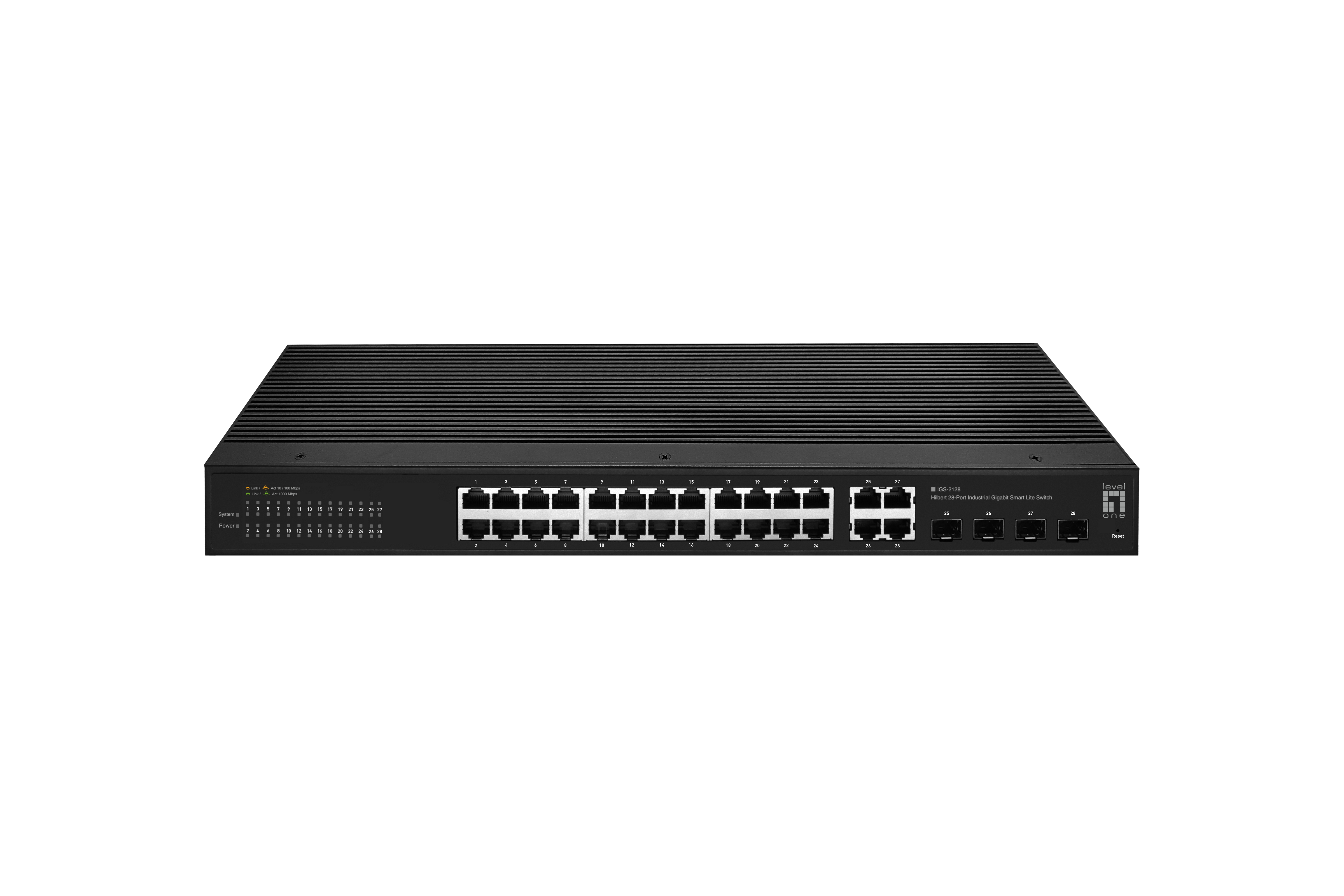 LevelOne Industr.Switch 24xGE/4xSFP/RJ45 Combo Hilbert SL
