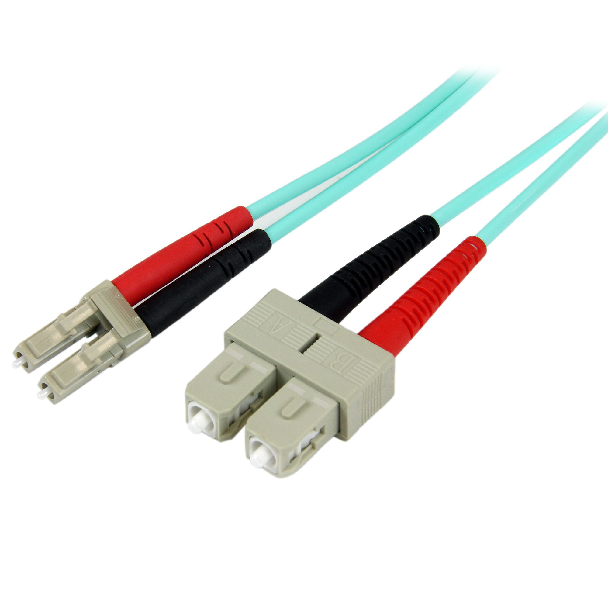 2M AQUA FIBER PATCH CABLE .