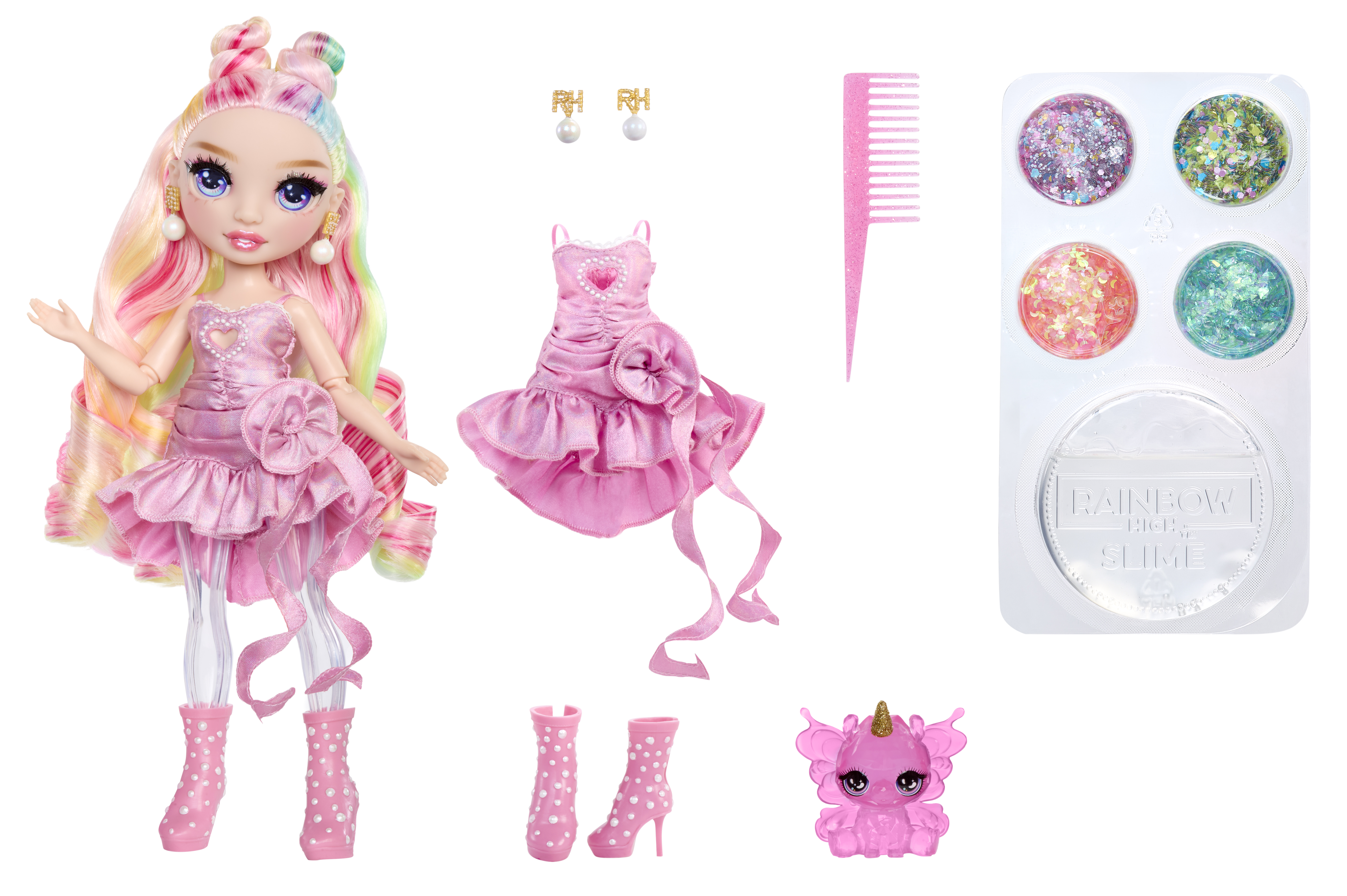 Rainbow High Shimmers with Slime - Bella, Puppe