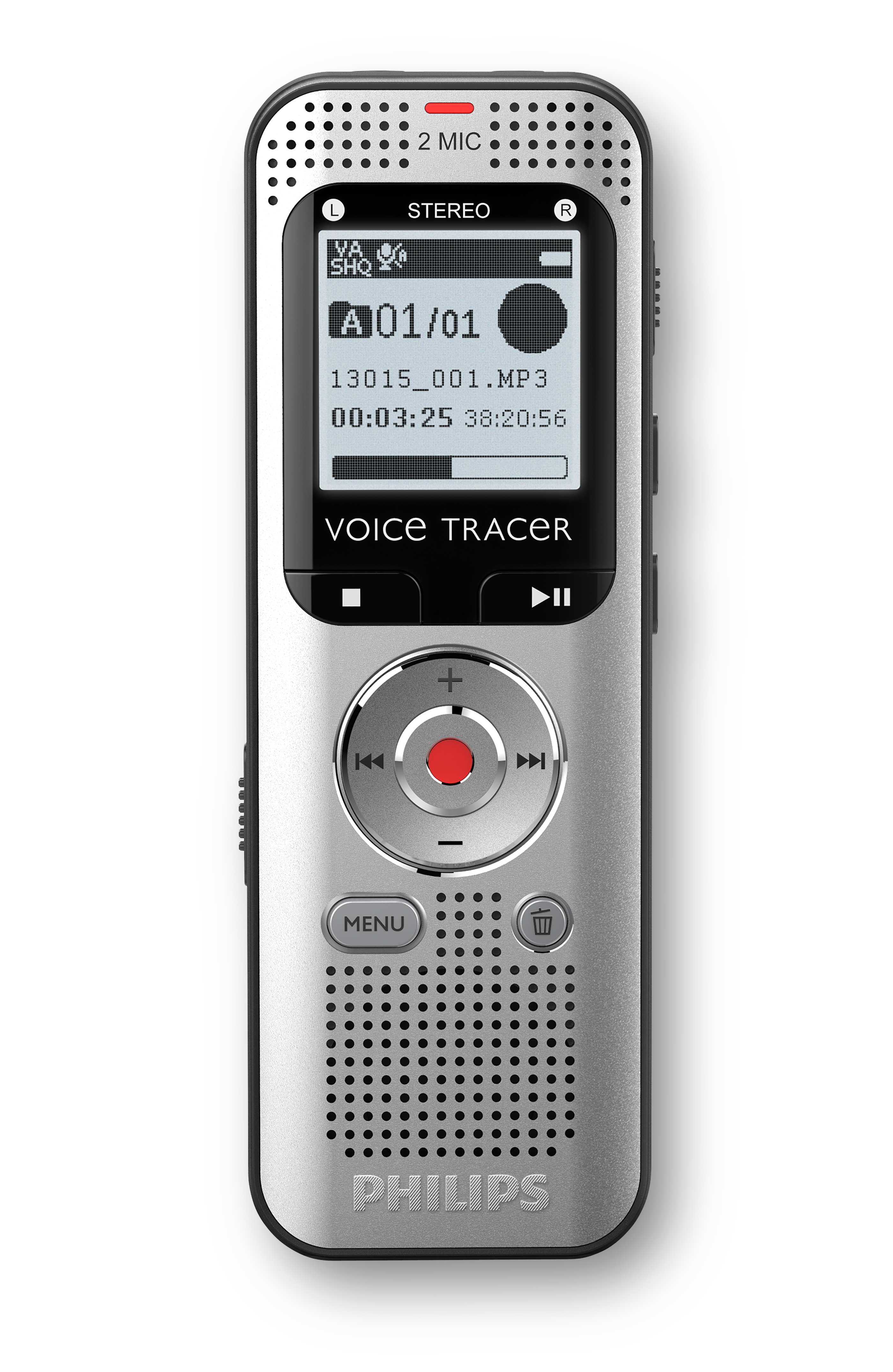PHILIPS DVT2015 mit automatischer Spracherkennung digitales Diktiergerät 8 GB