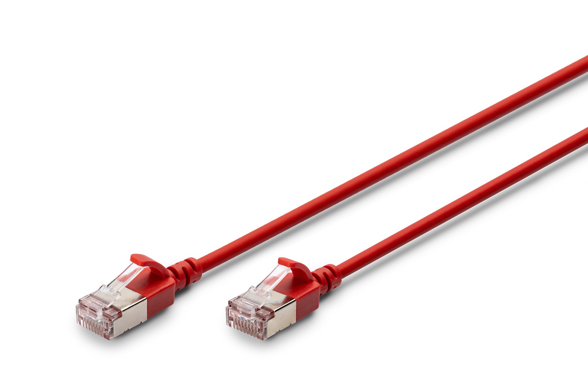 CAT 6A F-FTP SLIM PATCHCAB 03M COOPERLSZH AWG 32/7 0.3M RED