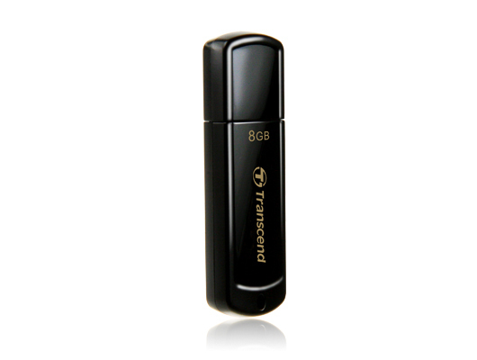 USB STICK 8GB USB2.0 JETFLASH 350 BLACK