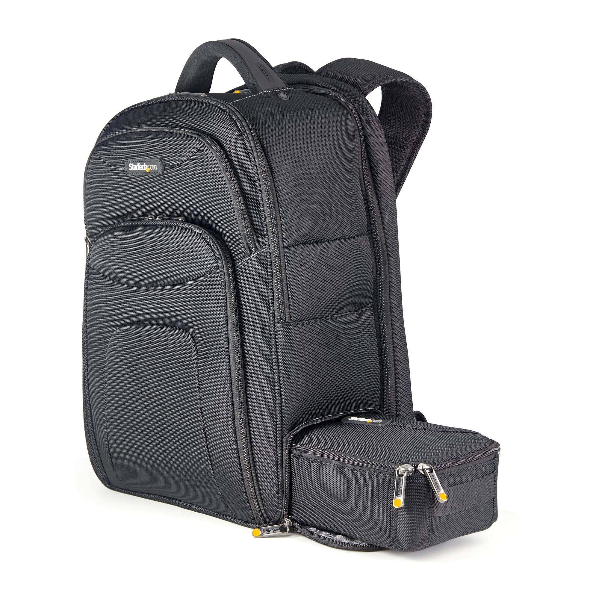 STARTECH.COM 43,94cm 17,3Zoll Laptop Rucksack mit abnehmbarer Zubehörtasche - Ergonomischer IT Rucksack für IT Techniker/Profi