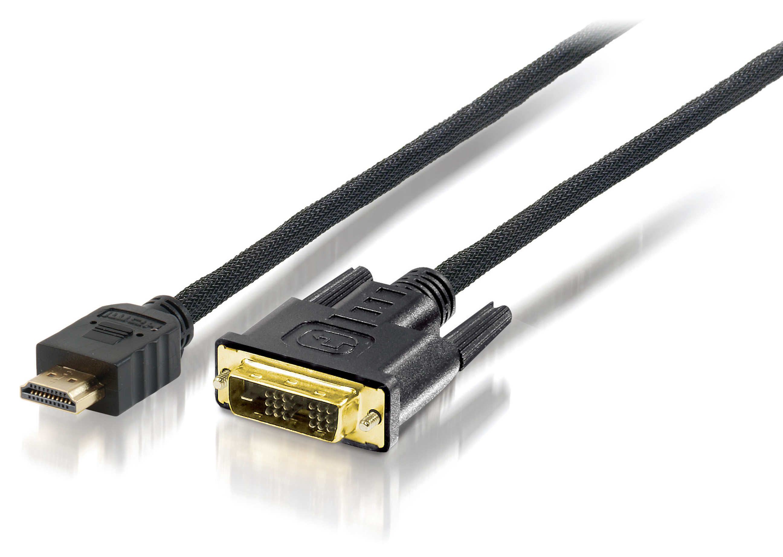 Equip HDMI->DVI-D Bidi. 1920x1200/60Hz St/St 10.00m schwarz Polybeutel