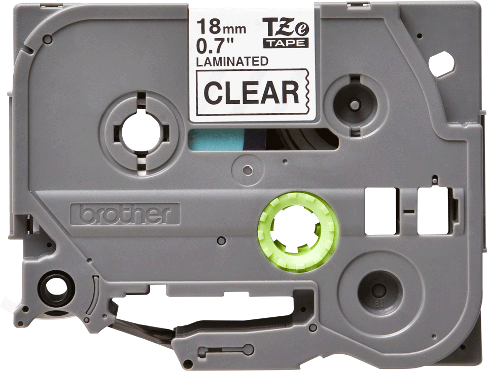 TZE-141 LAMINATED TAPE 18MM 8M BLACK ON CLEAR