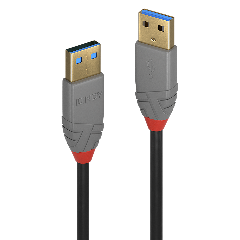 2M USB 3.2 TYP A KABEL 5GBIT/S ANTHRA LINE