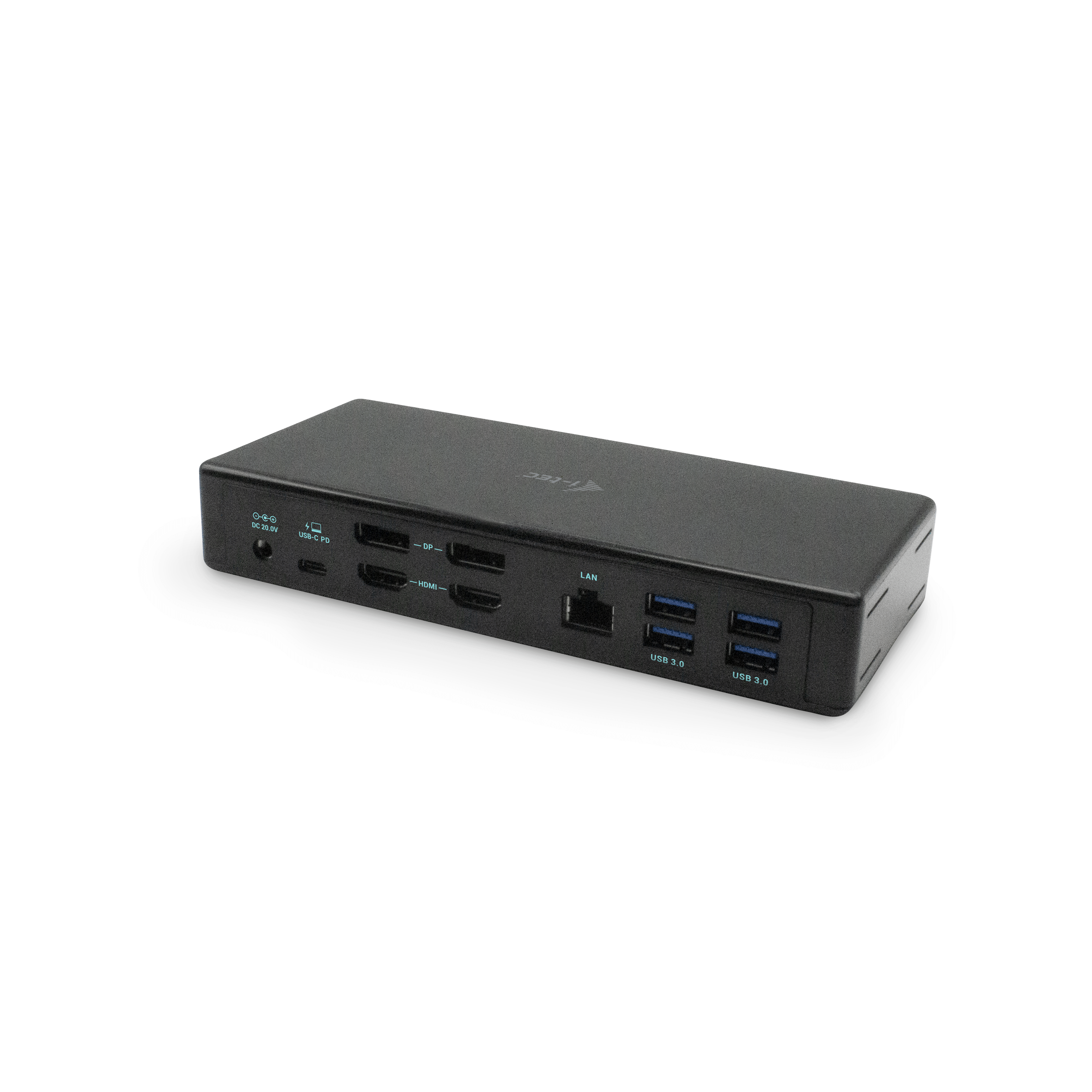 I-TEC USB-C Quattro Display Docking Station 2x DP 2x HDMI 1xGLAN 5x USB 3.0 1x USB-C-Datei 1x Audio 1x Mic 85W PD KL
