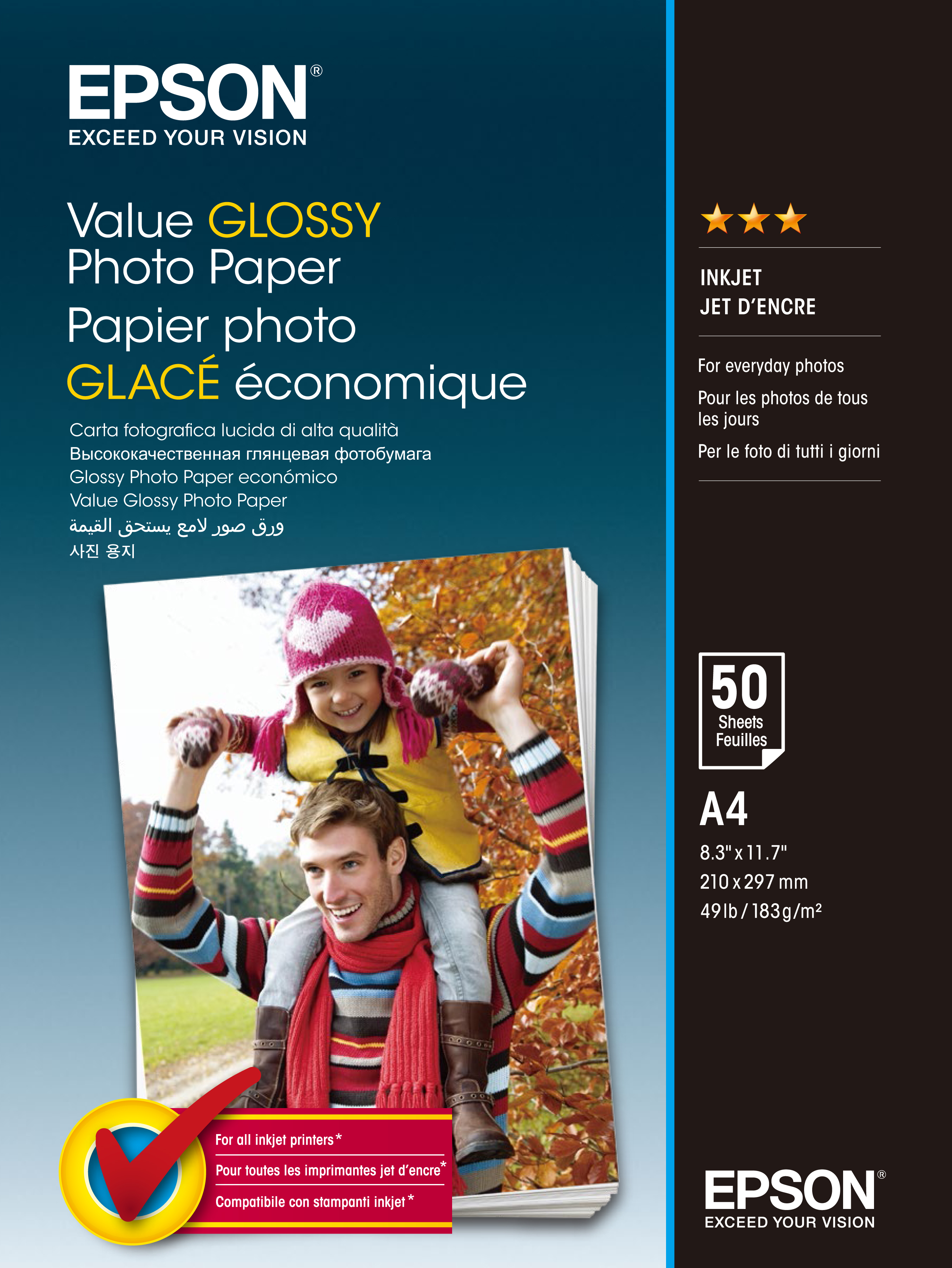 EPSON Fotopapier C13S400035 DIN A4 hochglänzend 183 g/qm 20 Blatt
