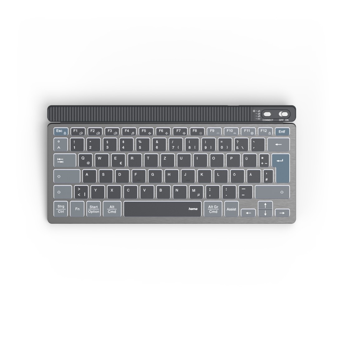 hama WK-700 Tastatur kabellos grau