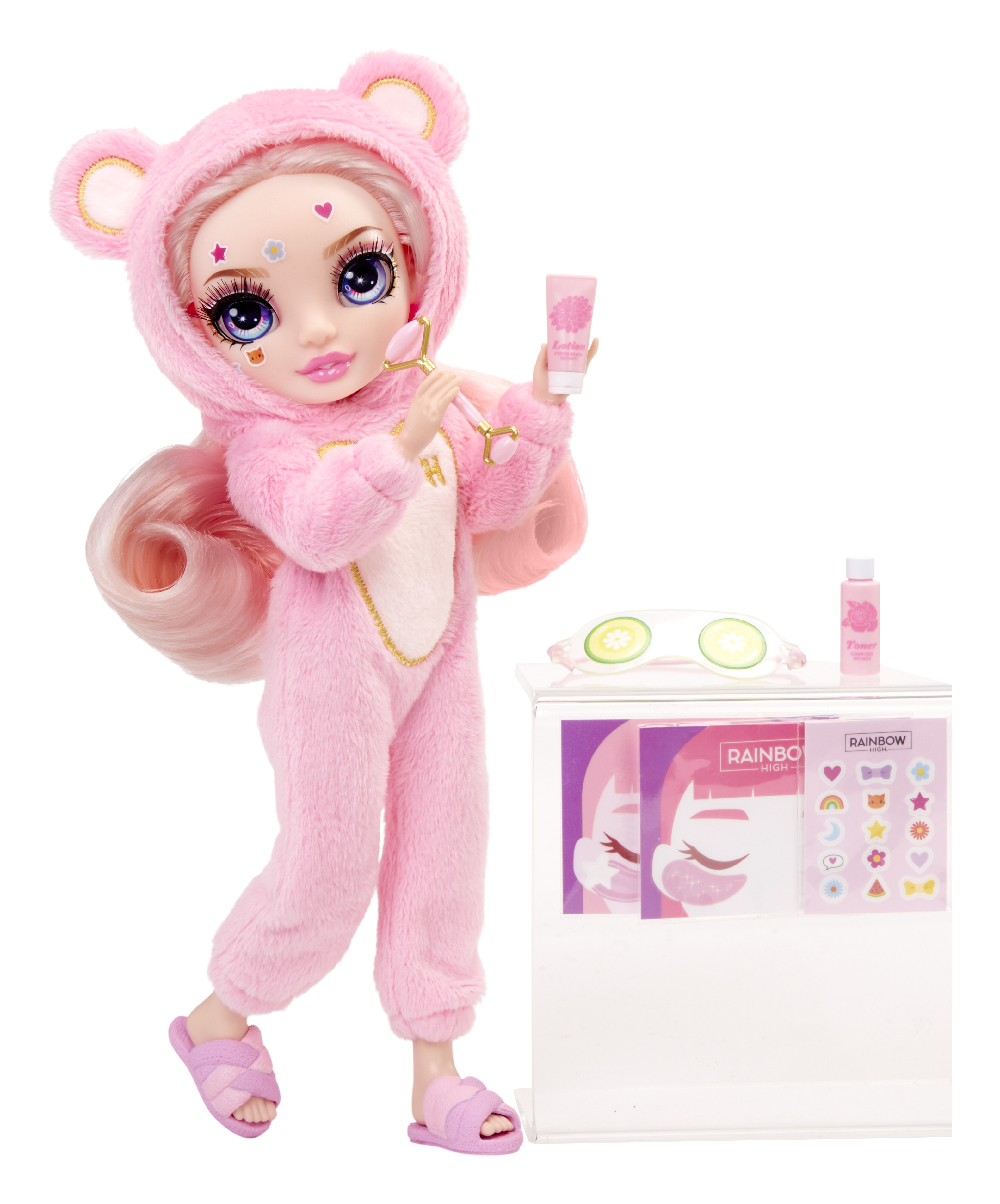 Rainbow High Junior High PJ Party - Bella (Pink), Puppe