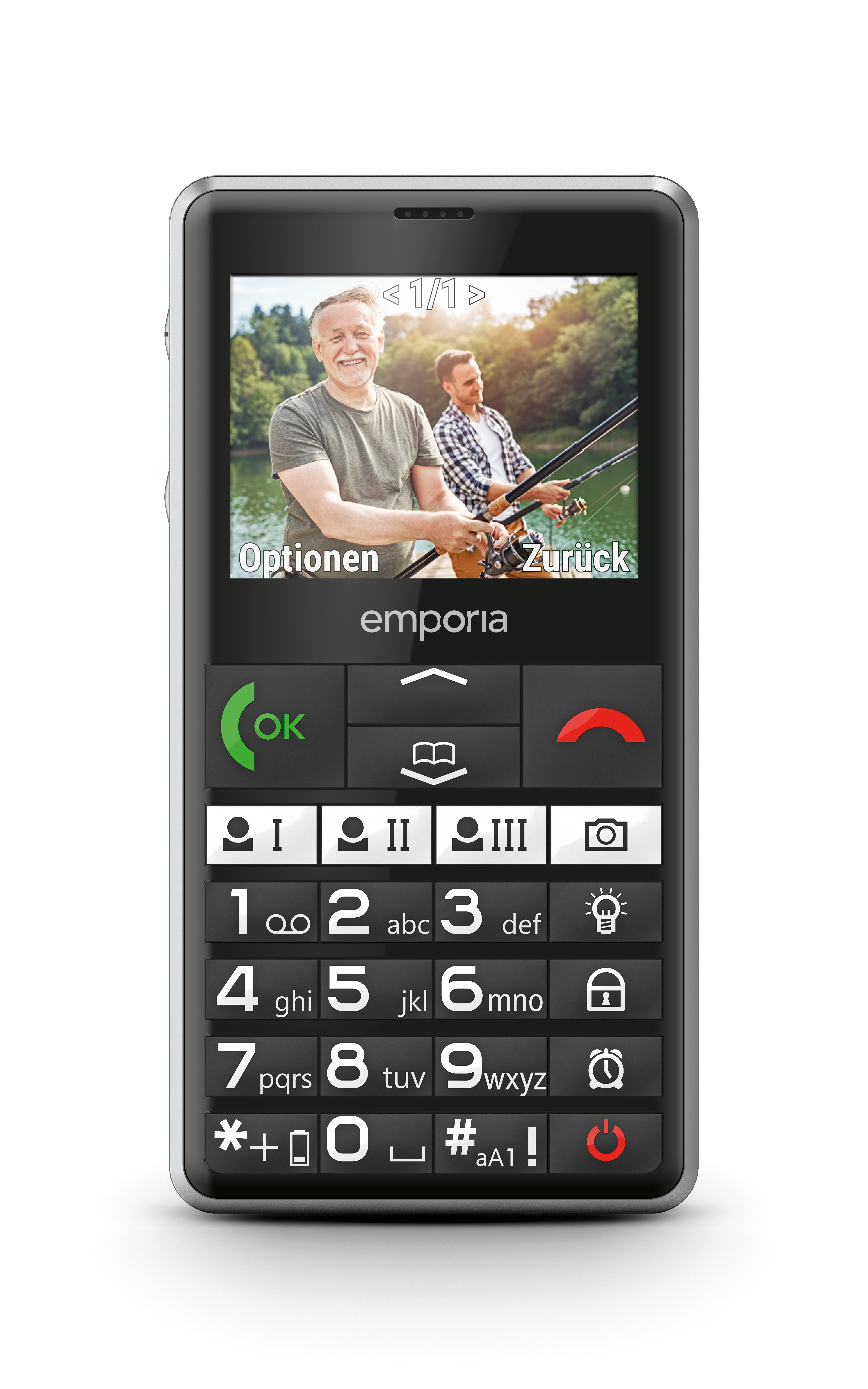 Emporia emporiaPURE (V76), LTE/4G, (V3) Großtastenhandy, black