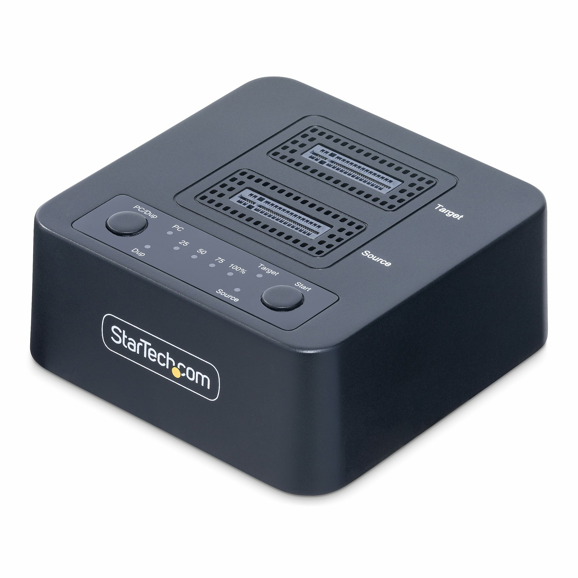 STARTECH.COM 1:1m.2 NVMe Kopierstation 90GB/m Unabhängiger PCIe SSD Duplicator/Clone Station USB-C 20Gbps Dual-Bay Dock