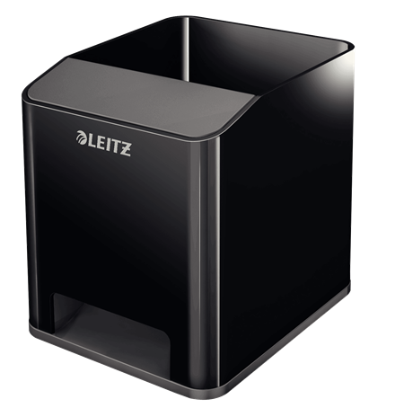 LEITZ Stiftehalter Duo Colour schwarz/grau Polystyrol 2 Fächer 9,0 x 10,1 x 10,0 cm