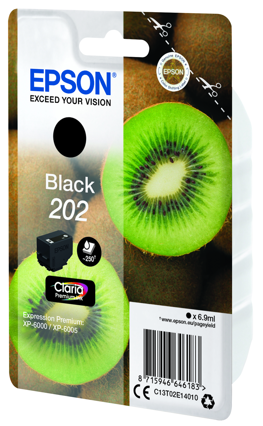 EPSON 202/T02E14 (Kiwi) schwarz Druckerpatrone