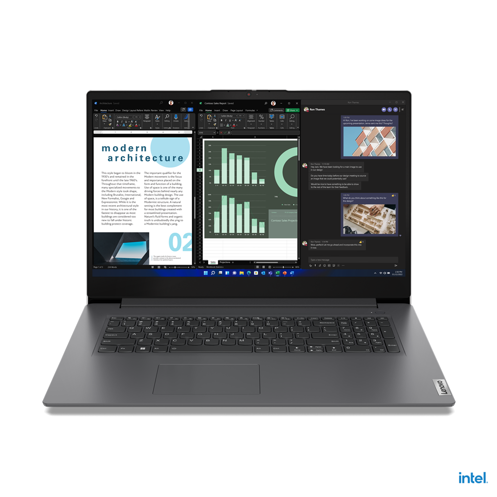 Lenovo V17 G4 IRU 83A2001NGE Notebook 43,9 cm (17,3 Zoll), 8 GB RAM, 512 GB SSD, Intel® U300