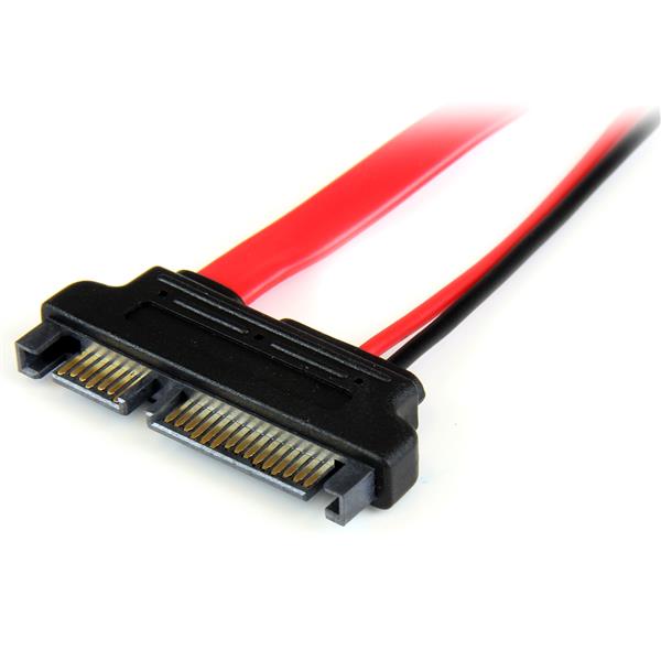 STARTECH.COM 6in Slimline SATA to SATA Adapter with Power - F/M