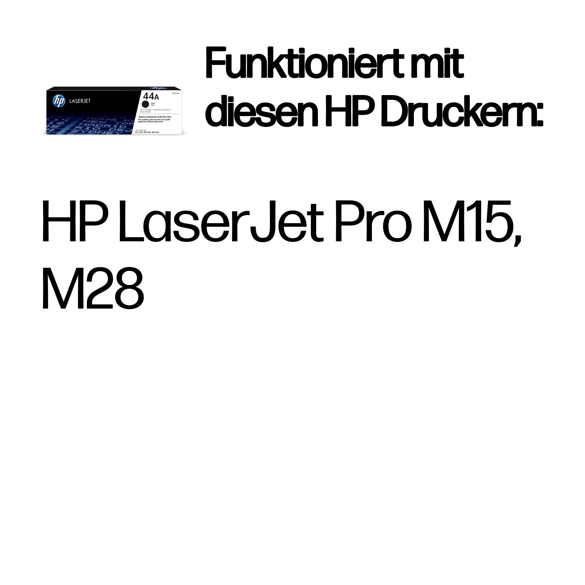 HP 44A Schwarz LaserJet Tonerpatrone