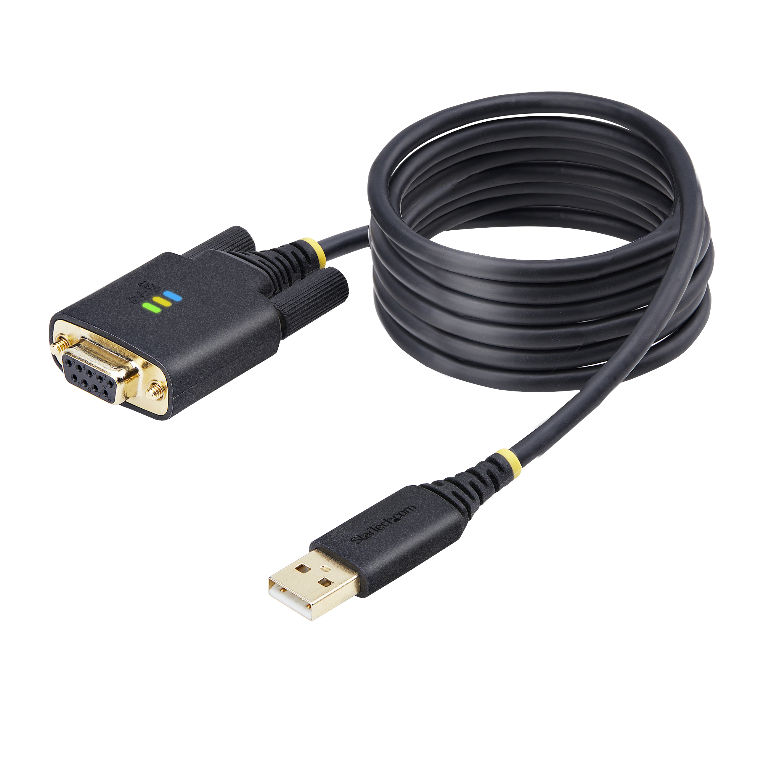 STARTECH.COM 2m USB Null Modem Kabel USB Seriell Adapter COM Retention FTDI USB RS232 Wechselbare DB9 Schrauben/Muttern