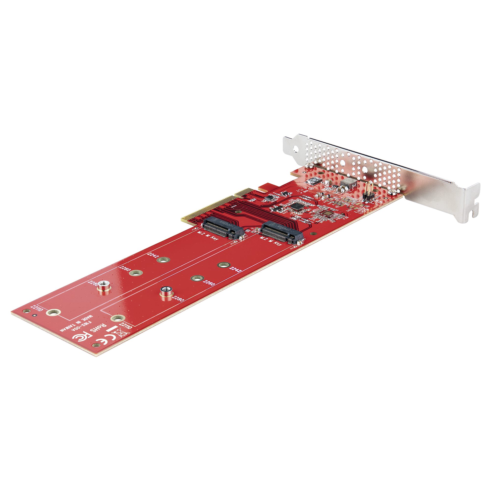 DUAL M.2 PCIE SSD ADAPTER CARD TO DUAL NVME M.2 SSD