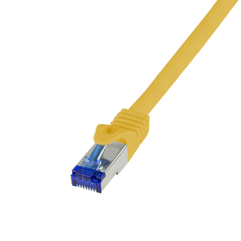 Logilink Patchkabel Ultraflex, Cat.6A, S/FTP, gelb, 0,5 m