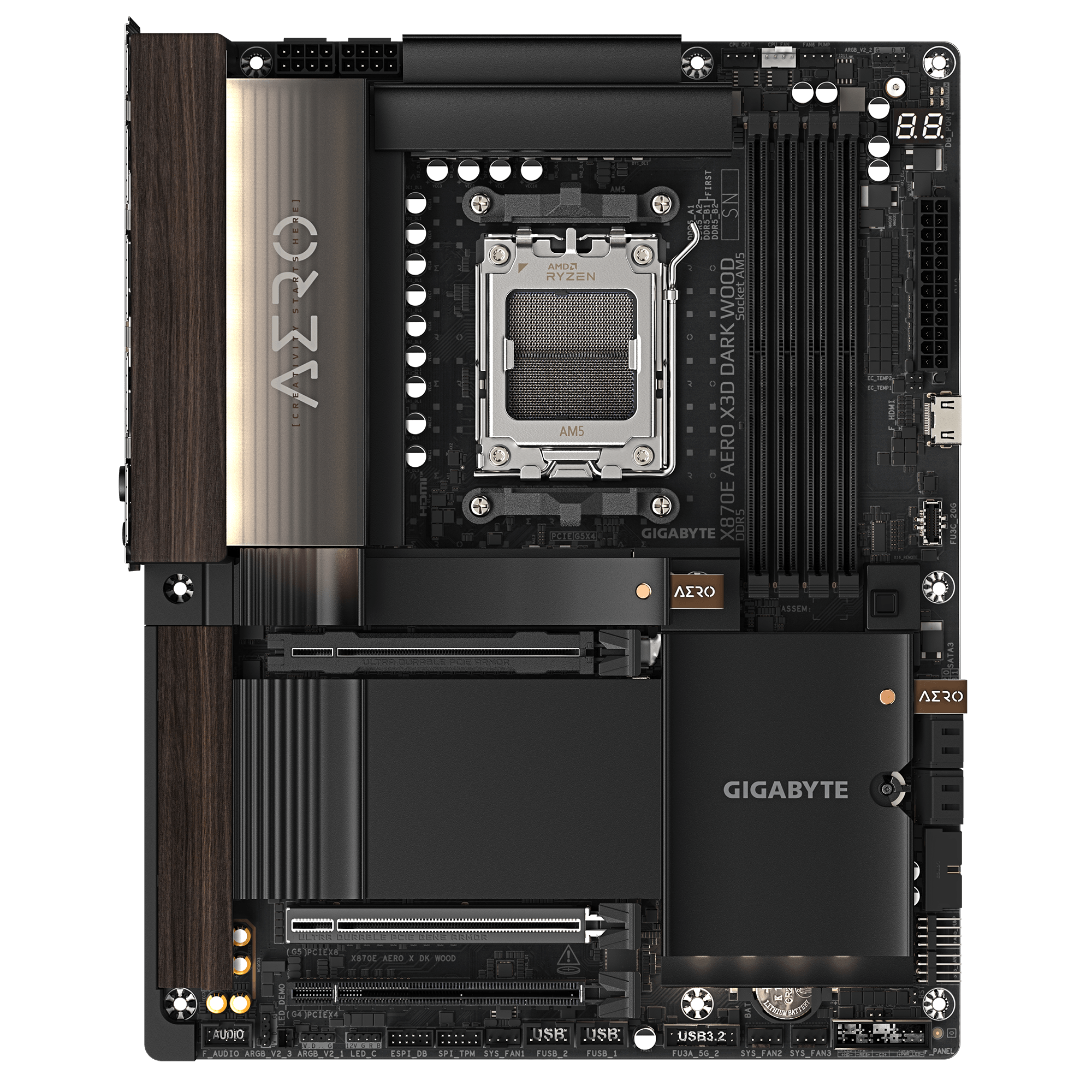 Gigabyte GA-X870E AERO X3D DARK WOOD (AM5) (D)