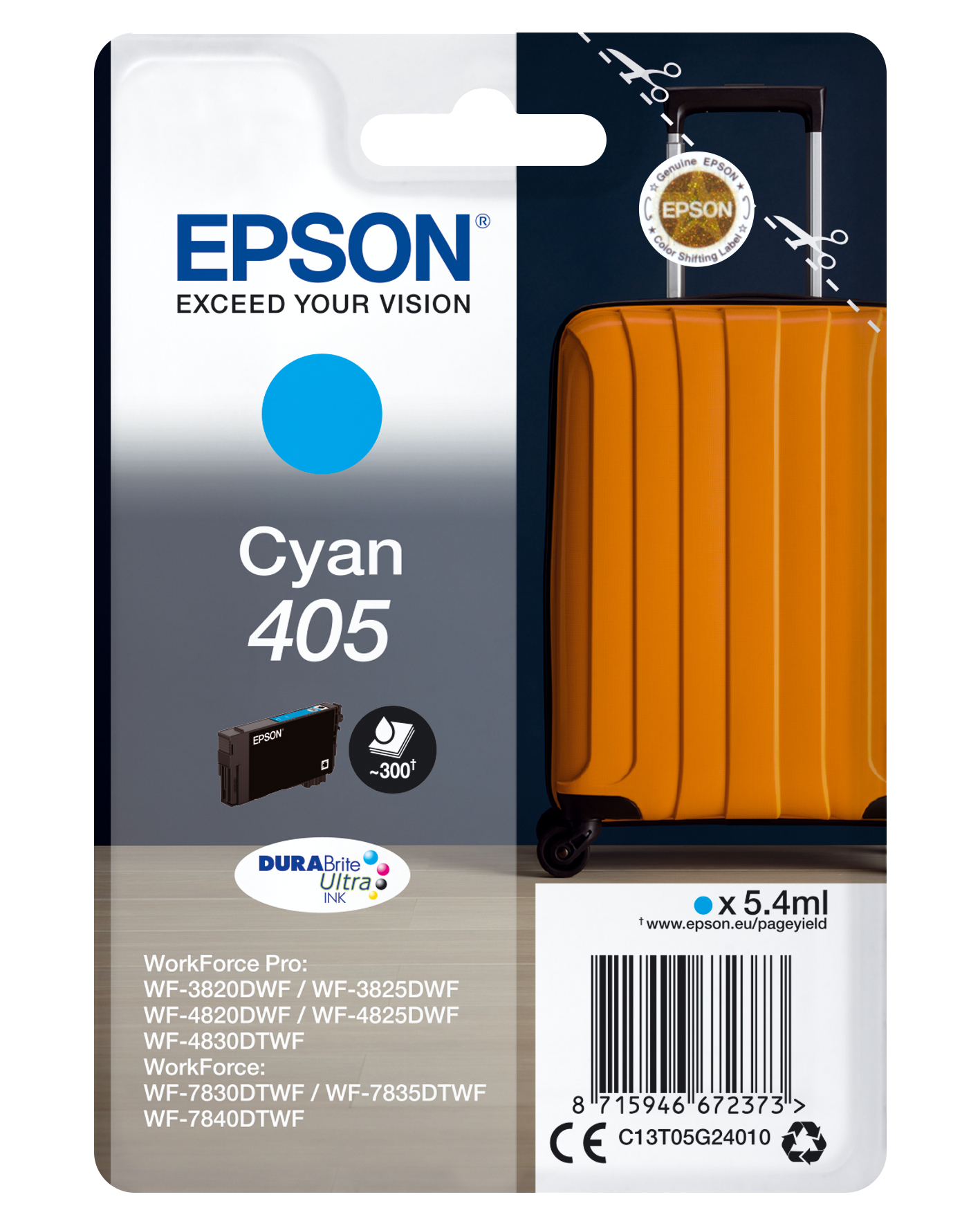 EPSON 405 / T05G2 (Koffer) cyan Druckerpatrone