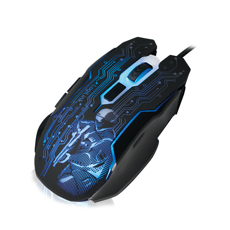 Logilink Gaming Maus, USB, 6-button, 2400dpi