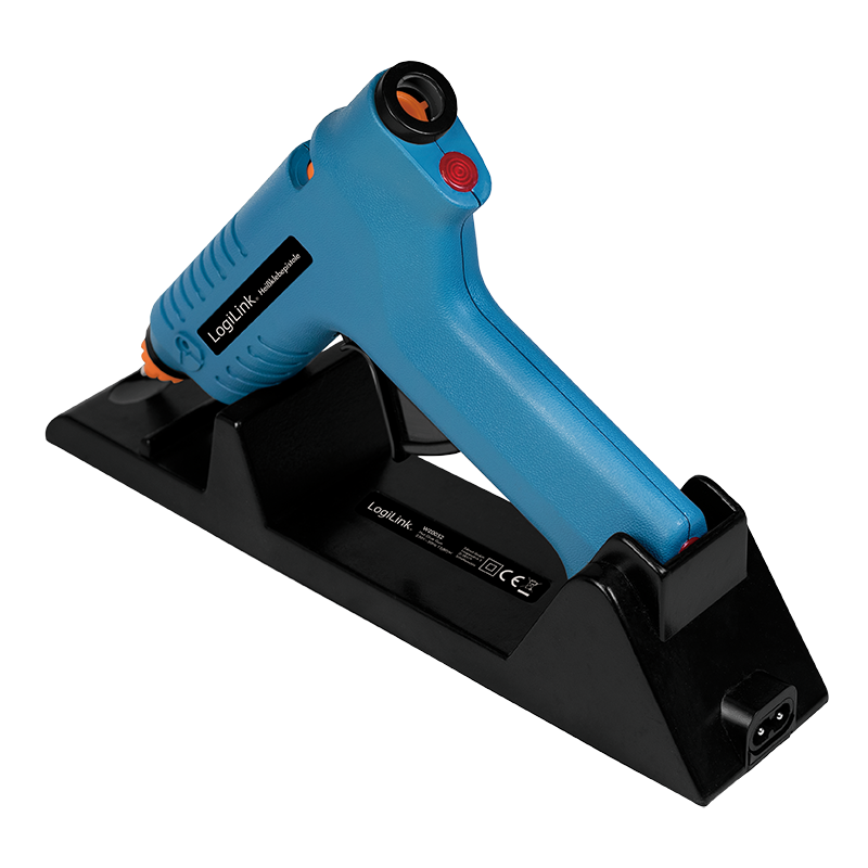 Logilink Heißklebepistole, 80W, kabellos,m. Aufsteller,blau