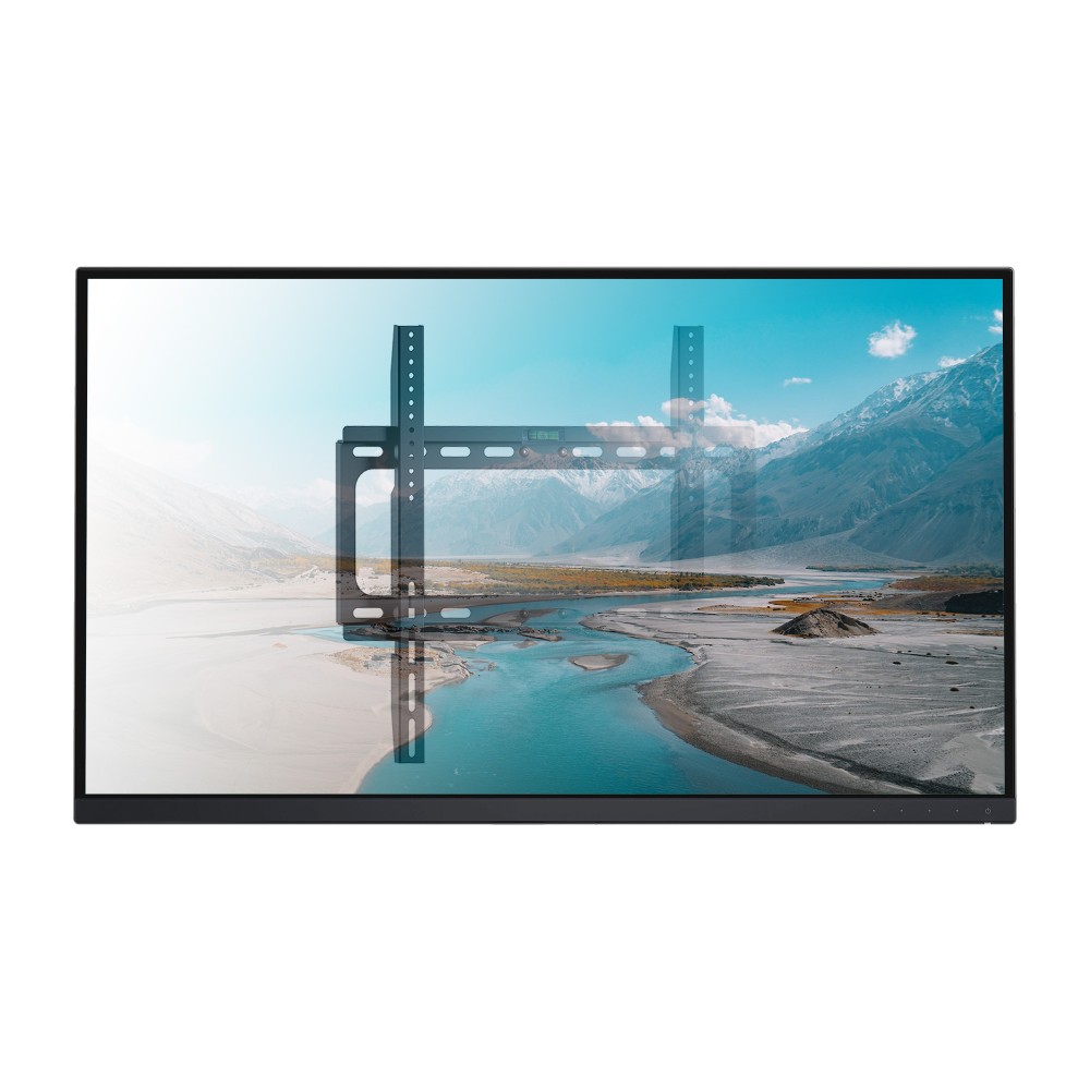 TECHLY Wandhalterung für LCD TV LED 25-56Zoll 63,5-142,24cm slim fix schwarz