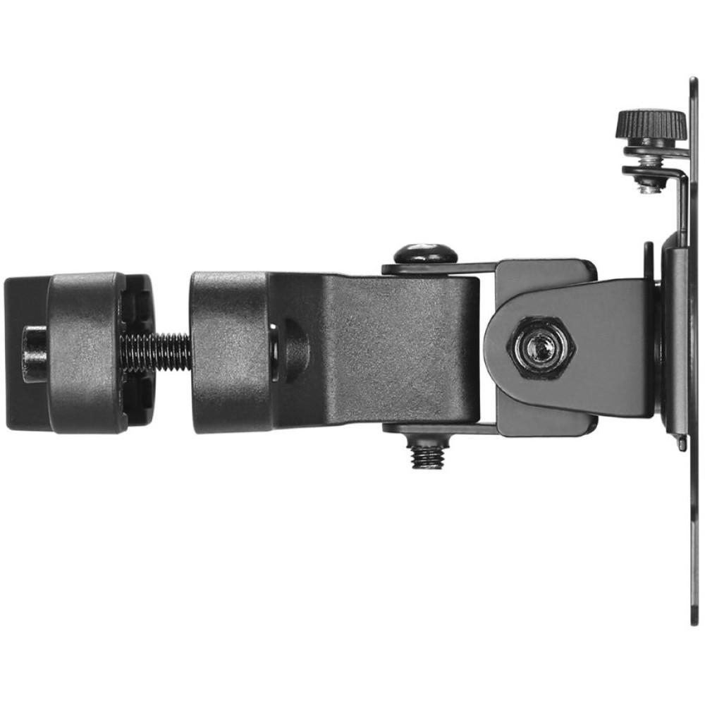 TECHLY Masthalter schwarz fuer 1 LCD TV 33,02cm bis 76,20cm Tragklast bis 10Kg Neigbar Schwenkbar und Drehbar