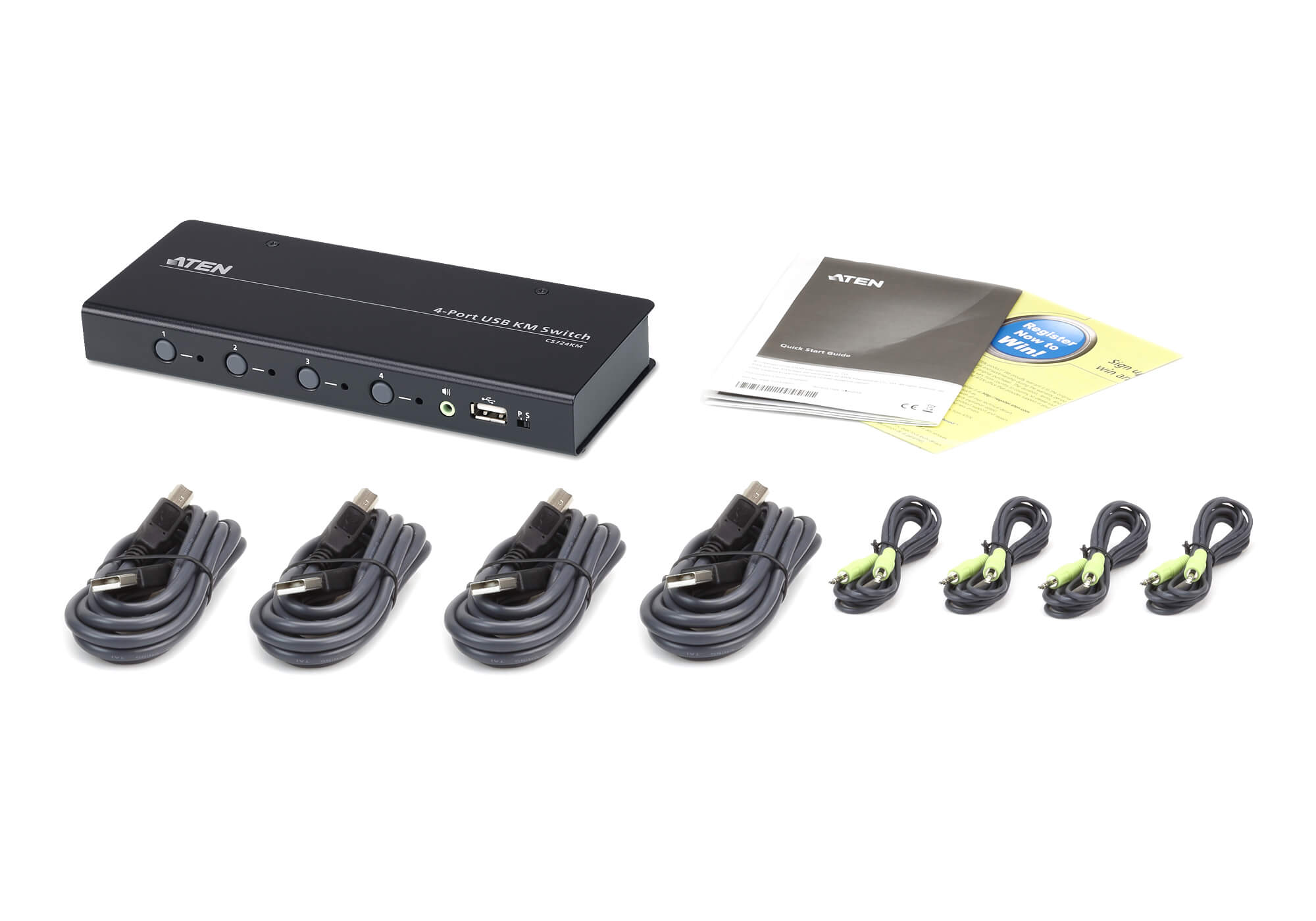 ATEN CS724KM 4-Port USB Boundless KM Switch