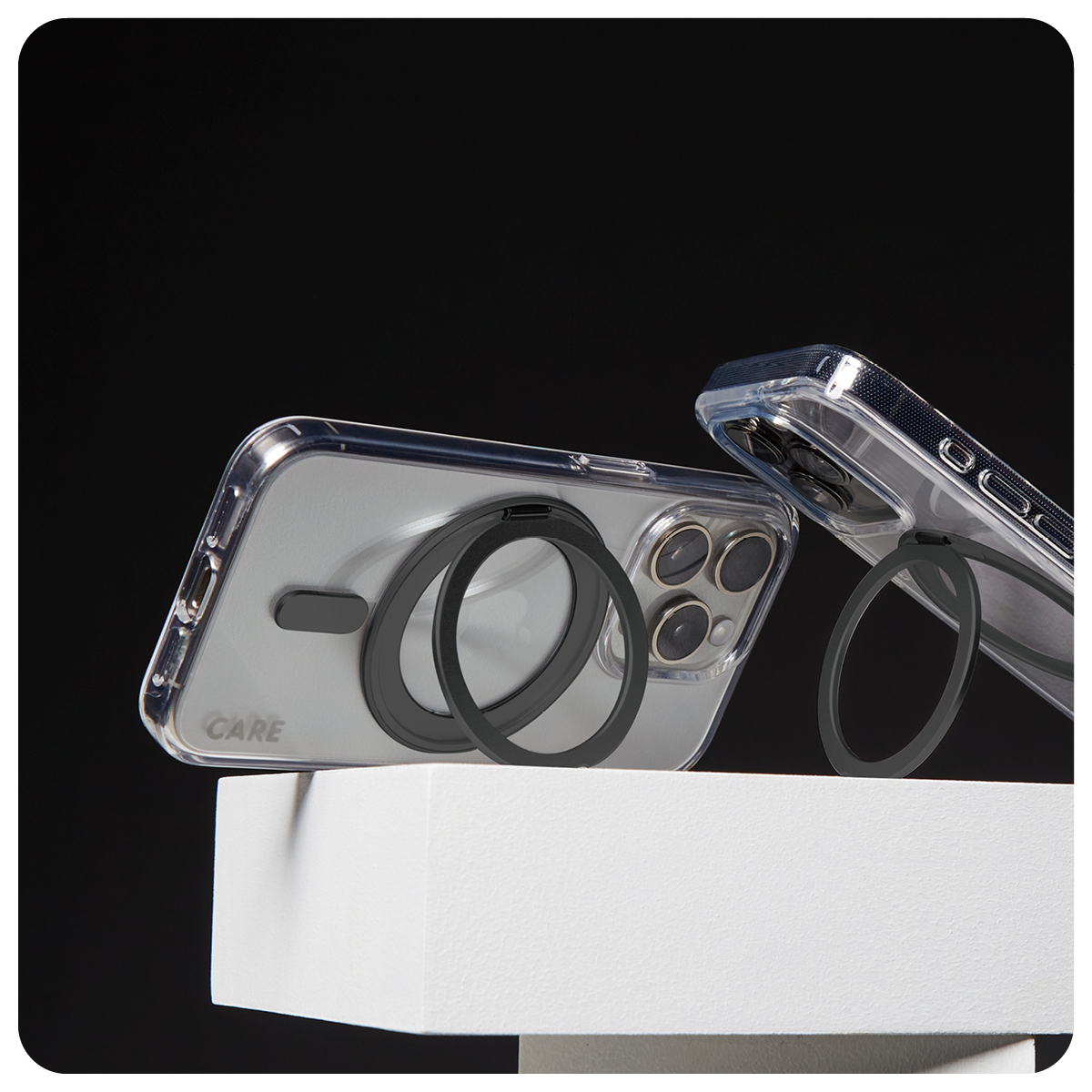 CARE BY PANZERGLASS CASE FEATURE BLACK KICKSTAND/MAGSAFE