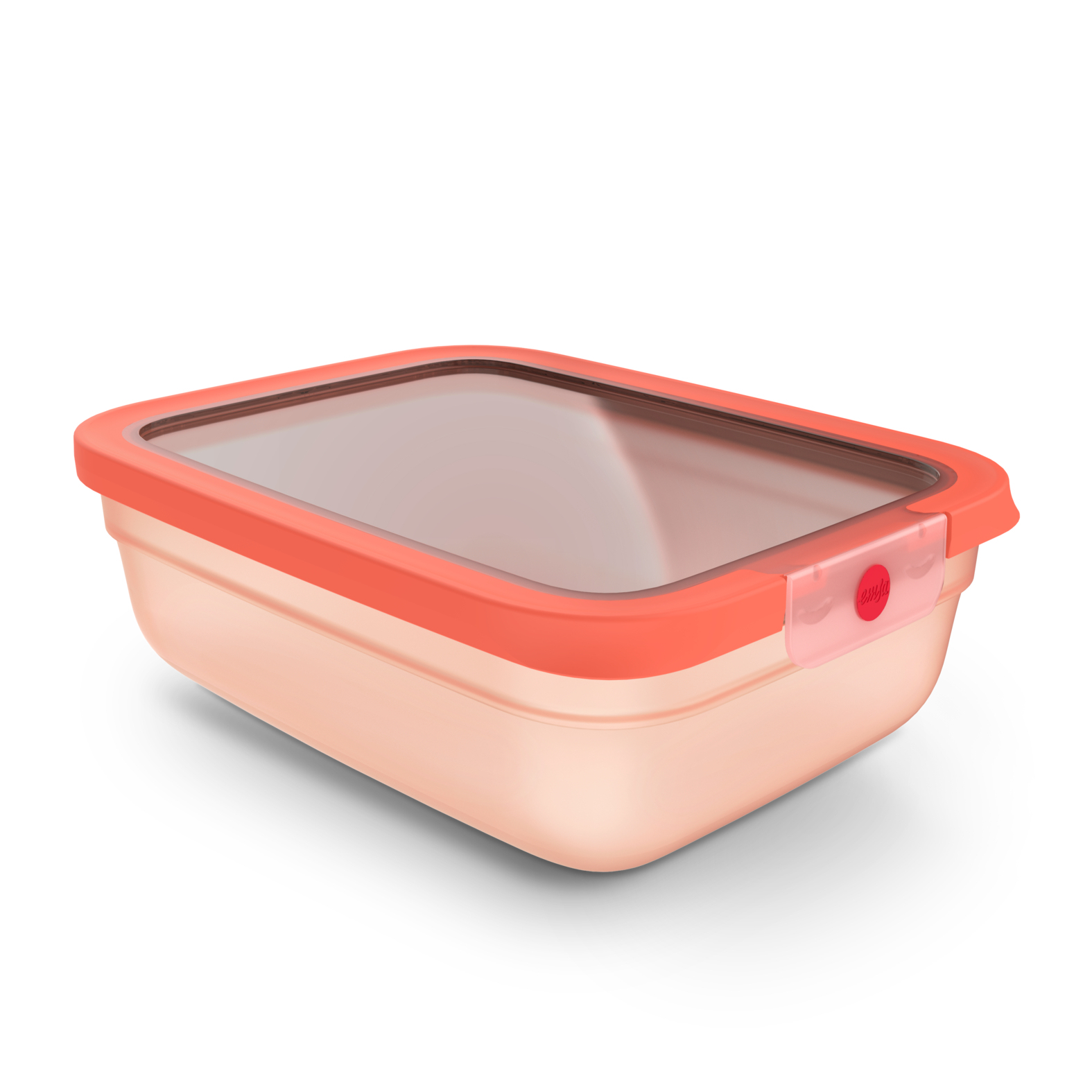 emsa Frischhaltedose ONECLICK 8,5 cm hoch orange 2,3 l, 1 St.