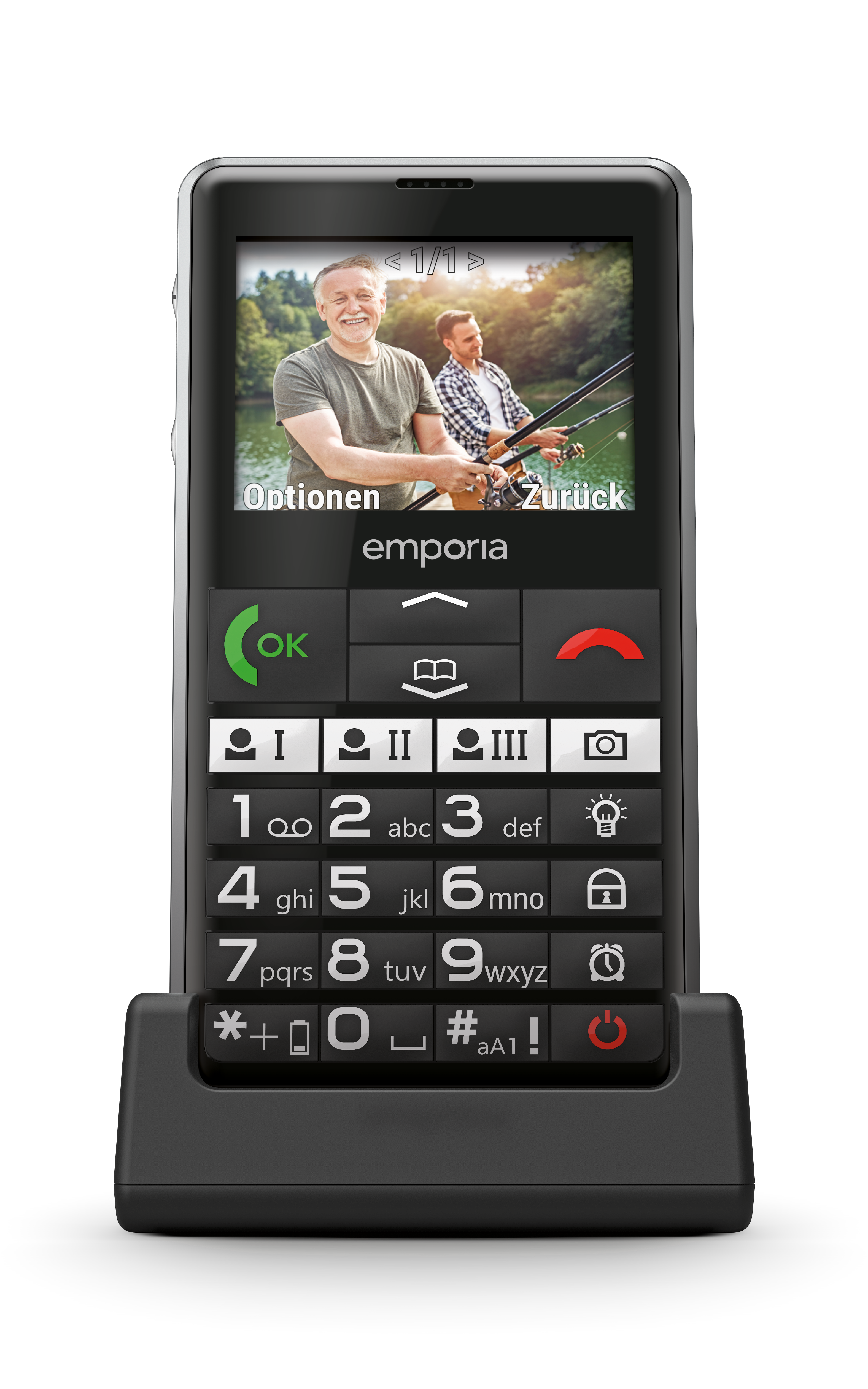 Emporia emporiaPURE (V76), LTE/4G, (V3) Großtastenhandy, black