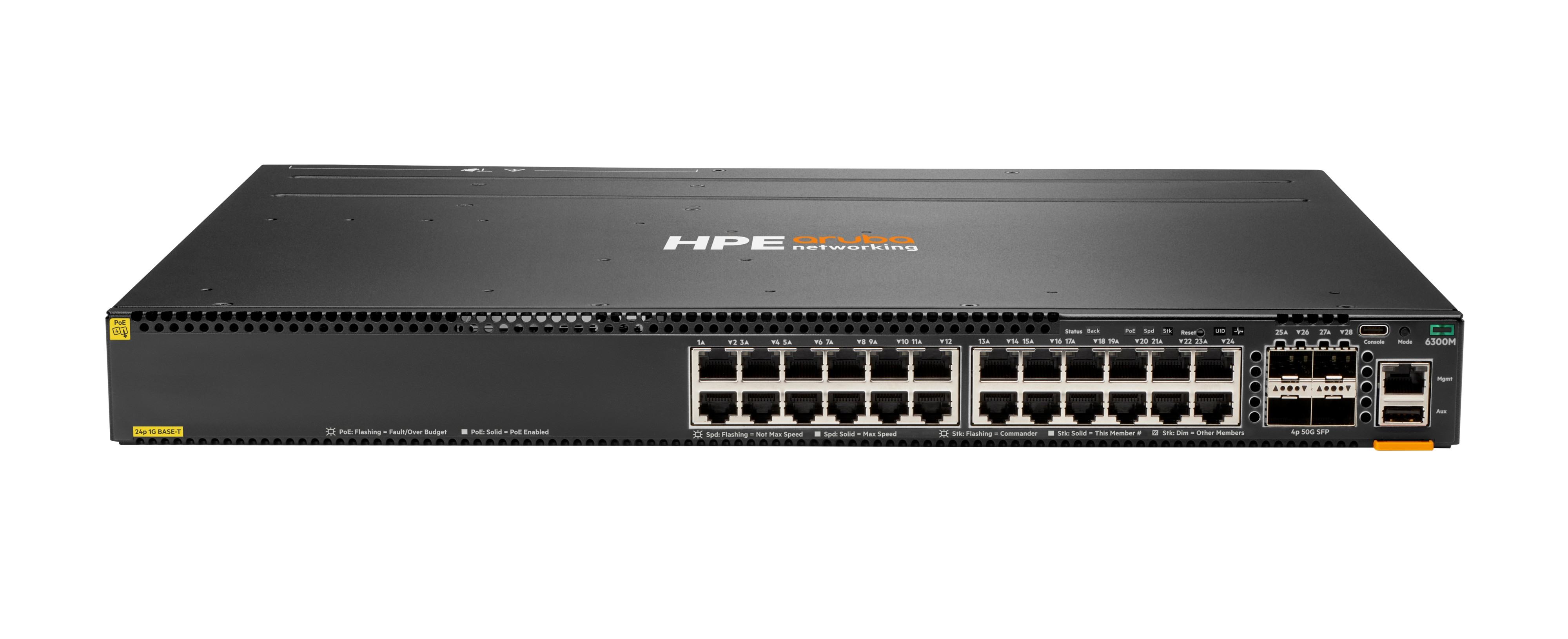 ARUBA 6300M 24G CL4 POE 4 STOCK .