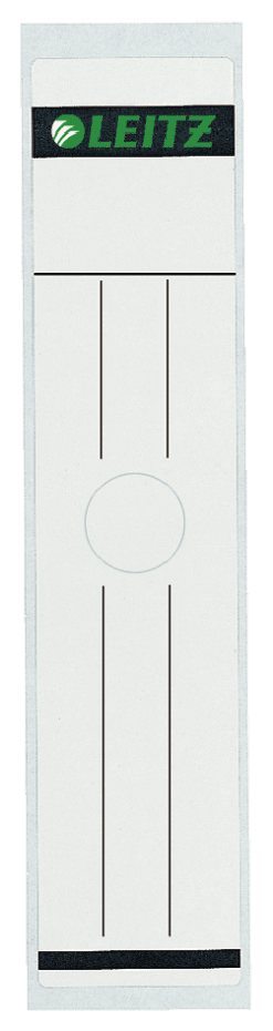 LEITZ Ordneretiketten 6093 grau für 8,0 cm Rückenbreite, 10 St.