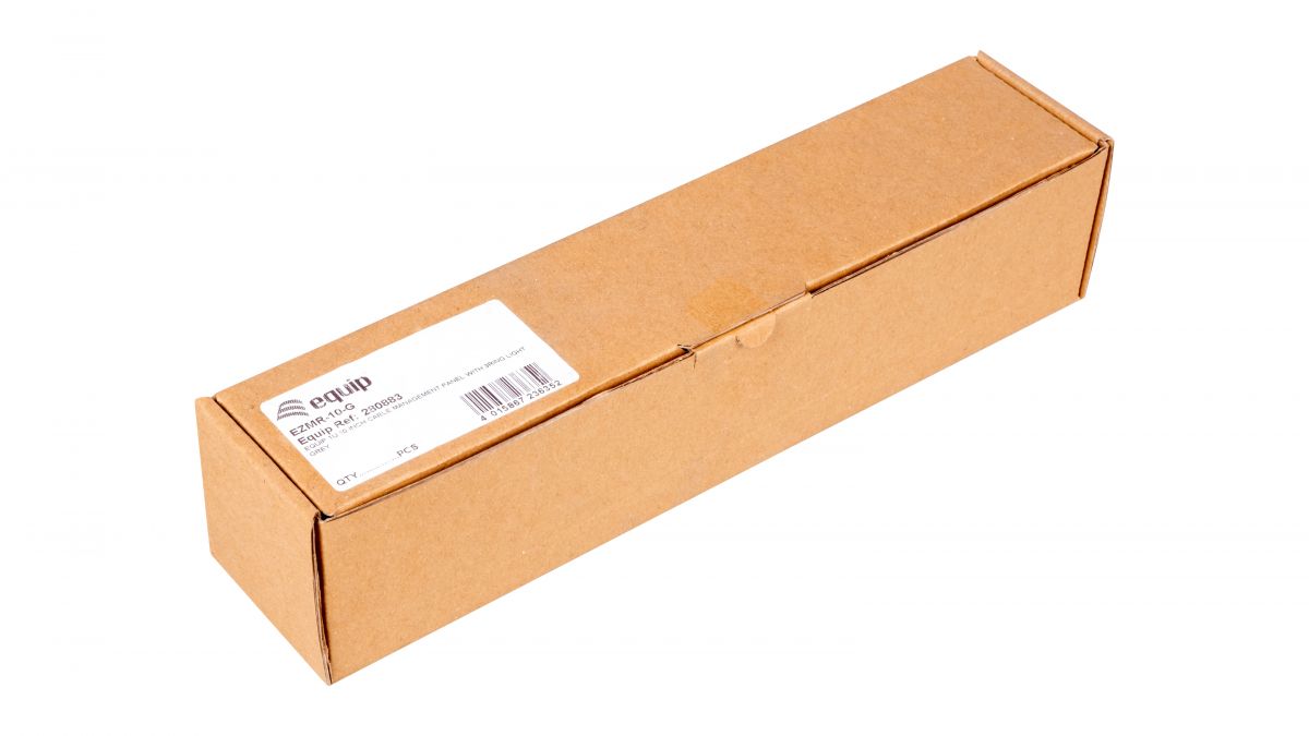Equip 10 Kabelmanagement 3xMetallringe 1U RAL7035