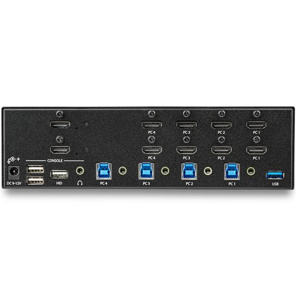 STARTECH.COM KVM Switch HDMI 4 Port - 4K 30 Hz - KVM Extender für HDMI - KVM HDMI Umschalter