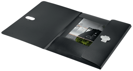 LEITZ Sammelmappe recycle 4622 DIN A4 schwarz, 1 St.