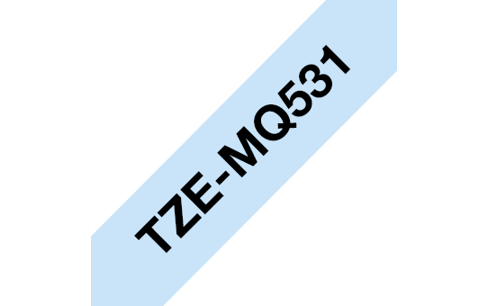 brother Schriftband TZe-MQ531 TZEMQ531, 12 mm, schwarz auf blau, 1 St.