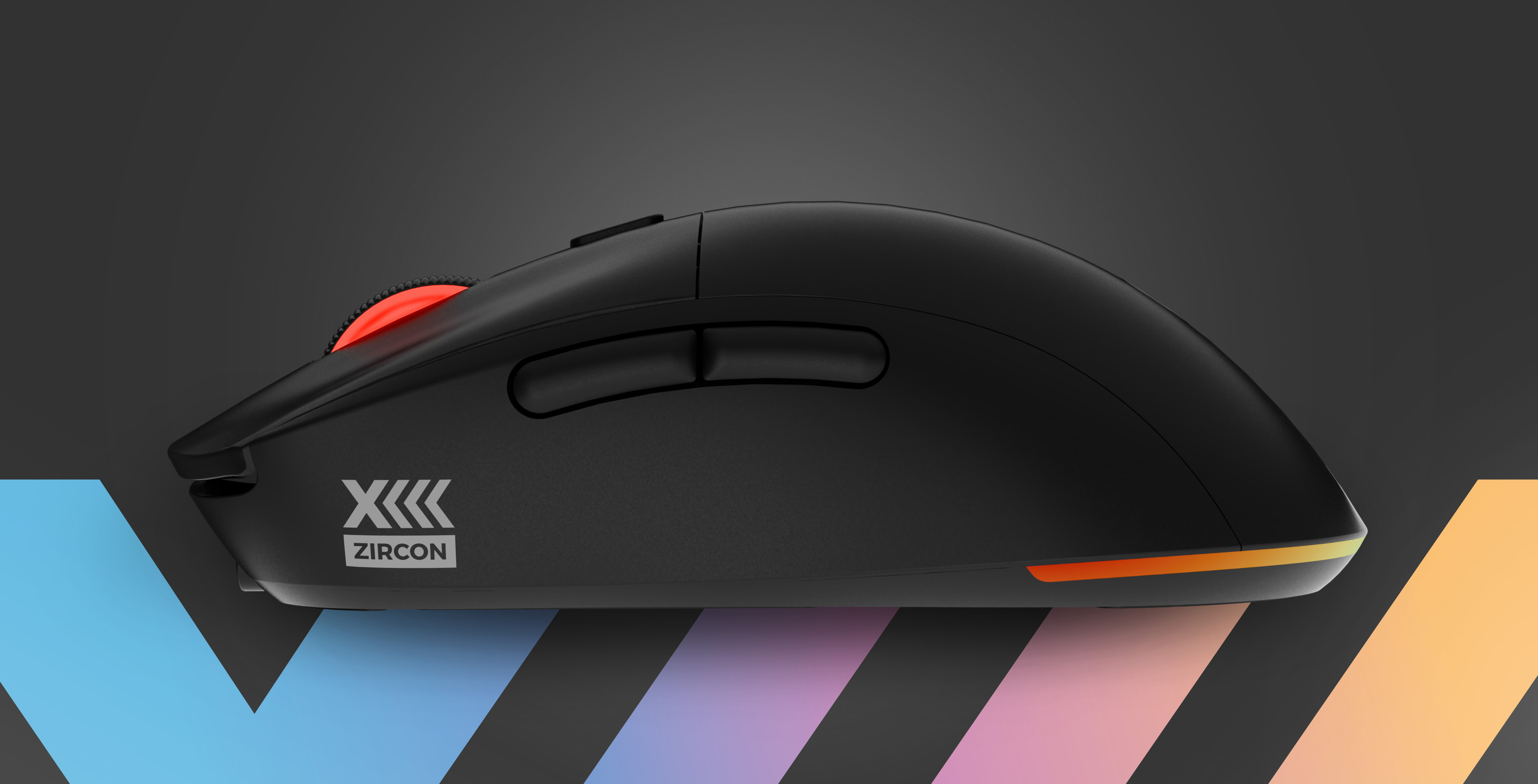 Genesis Gaming Maus ZIRCON XIII Custom kabellos schwarz
