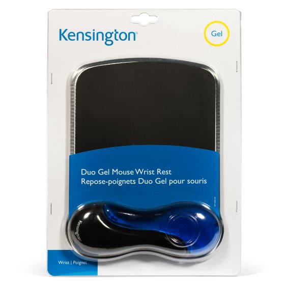 Kensington Mousepad mit Handgelenkauflage Duo Gel schwarz, blau